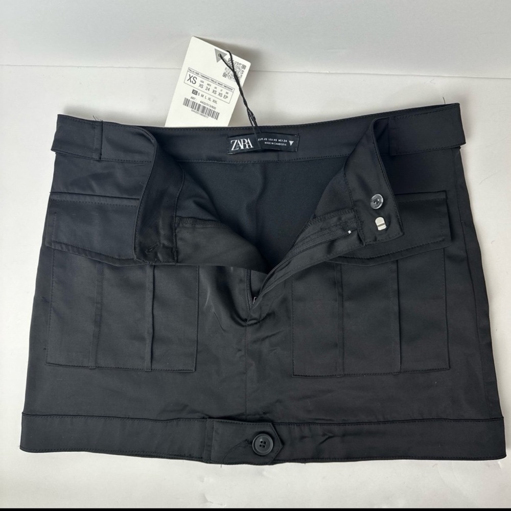 NWT Zara Mini Skirt Black XS